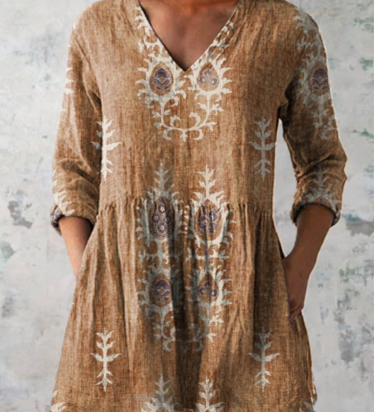 Blair | Lange Bluse mit ausdrucksstarkem Muster