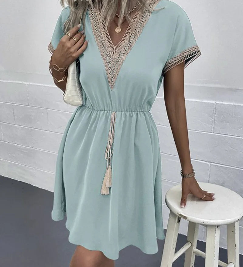Sabrina - Elegantes Boho-Kleid
