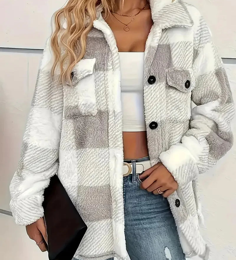 Martin | Elegante Karierte Fleecejacke