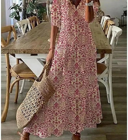 Michaela - Boho Kleid mit Bauchbedeckung